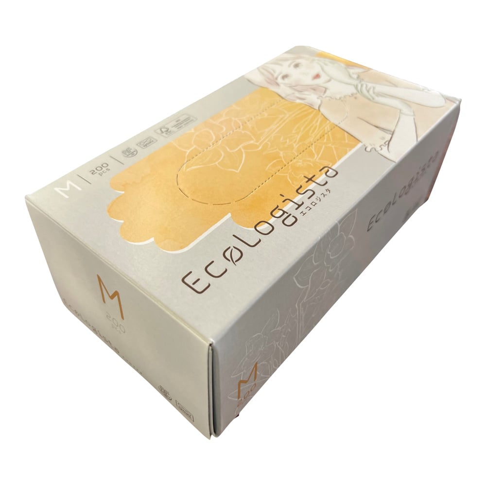 66-0011-01 ニトリル手袋 エコロジスタ（加硫促進剤フリー） M 200枚入