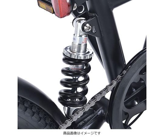 折りたたみ自転車 ブラック フロントサスペンション付き 直接引き取り