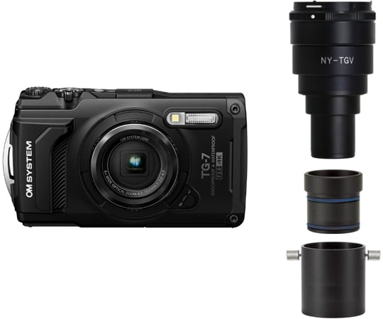 68-5365-48 顕微鏡用デジカメ撮影システム OM SYSTEM TG-7使用 TG-7