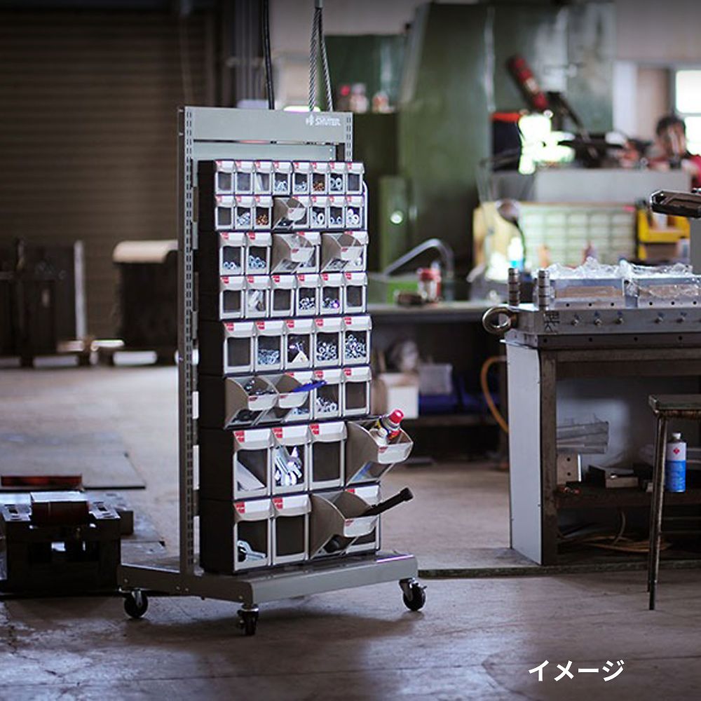 68-0448-93 パーツ整理棚片面（引出し60個）セット MS-16000 【AXEL