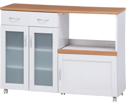 69-1896-55 キッチンカウンター サージュ WH×NA 90幅（96819） 99522