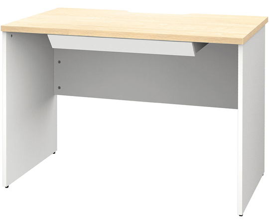 69-2956-86 プラン木製デスク W1000×D600 ナチュラル×ナチュラル脚