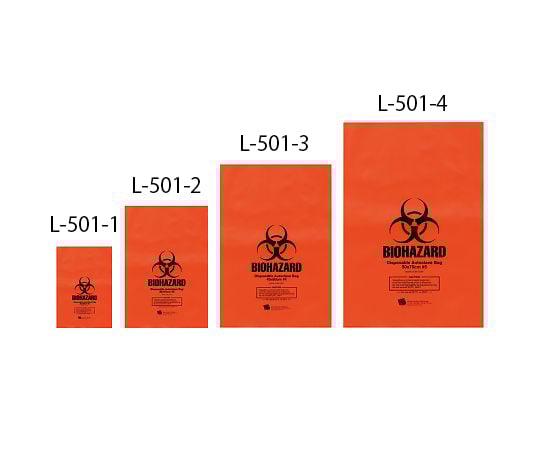 7-576-02 オートクレーブ用廃棄バッグ 300×450mm 200枚入 【AXEL