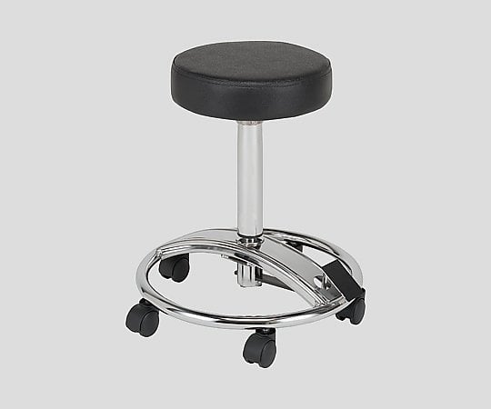 8-4903-01 ドクターチェア［フットペダル式］ ブラック NVF-01B 【AXEL