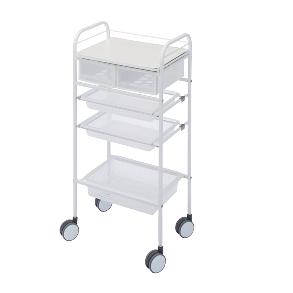 0-9224-01 カラーセット台(C-208) ホワイト 416×300×890mm 12081