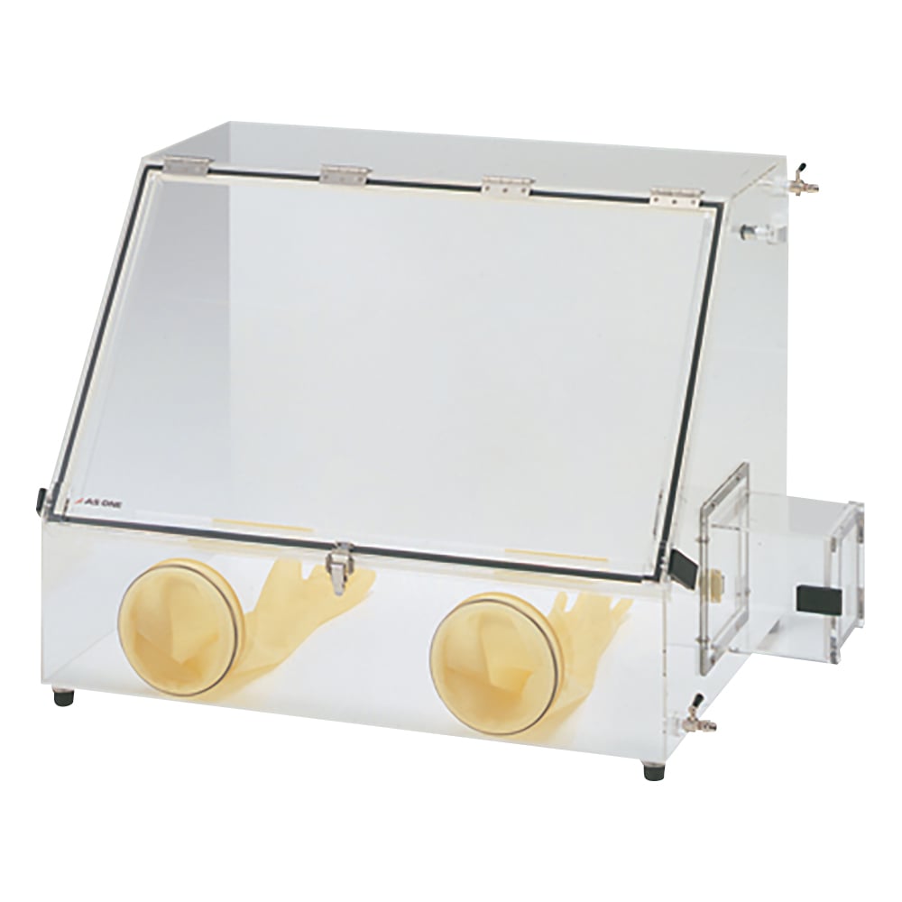 1-9046-01 グローブボックス（ワイド800シリーズ）PMMA（アクリル） AS