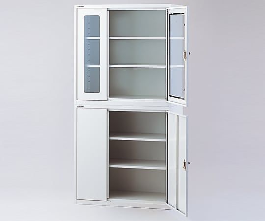 2-7990-04 耐震薬品庫（薄型）ガラス窓付 SW900G 【AXEL】 アズワン