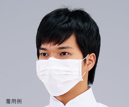 3-6851-11 クリーンルーム用ディスポマスク ワイドタイプ 50枚×40箱入