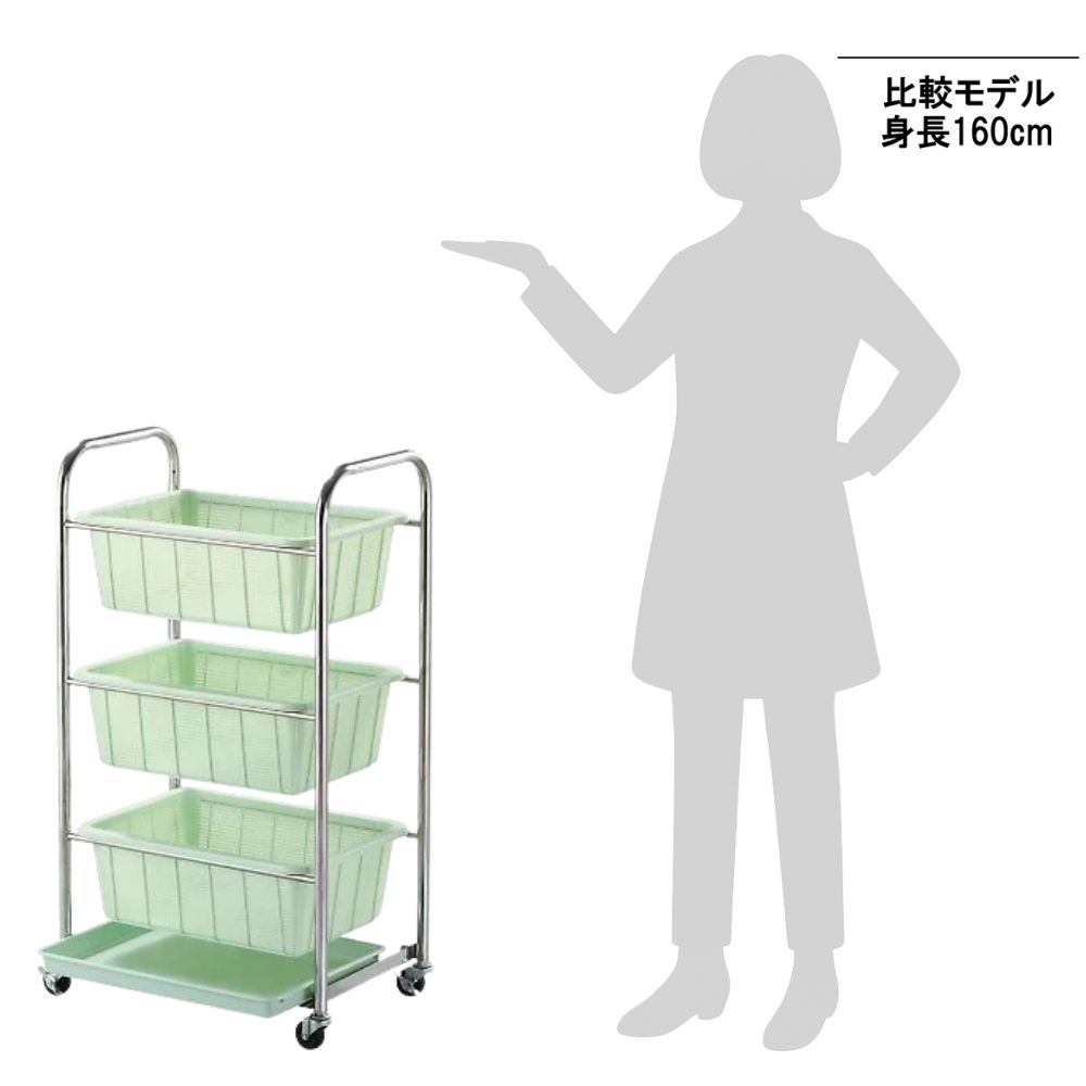 3-8845-01 水切りワゴン（水受けバット付） 【AXEL】 アズワン