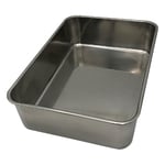 1-4529-14 ステンレス深型組バット 10号 404×285×95mm 44010 【AXEL