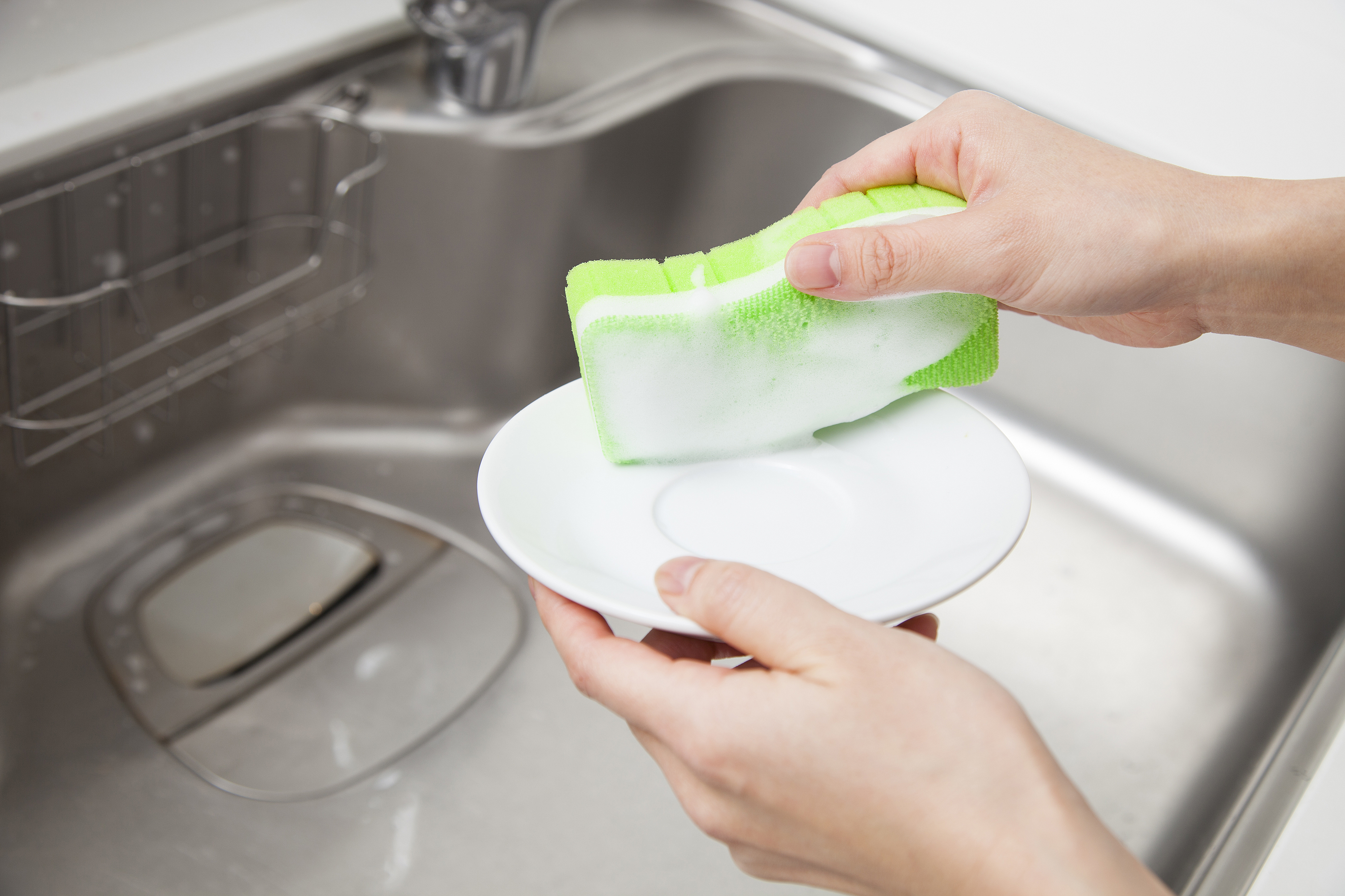 泡だつスポンジ 超極細ブラシ グリーン – KS351-13351 - アイセン