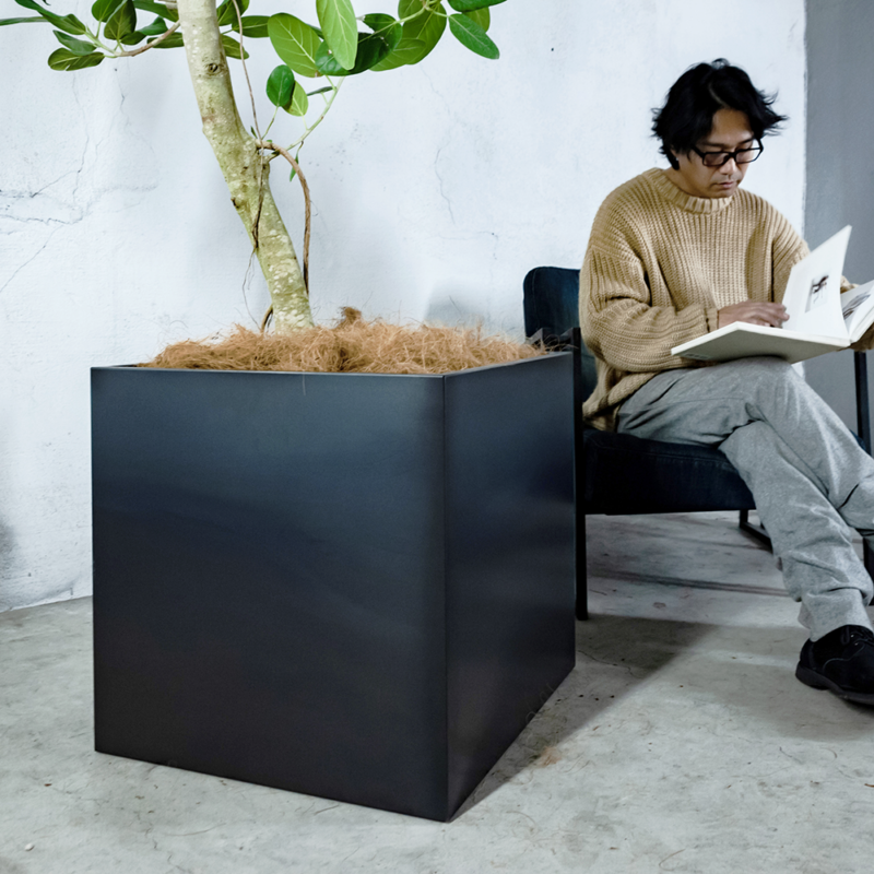 黒皮鉄プランターカバーシリーズ - aizara