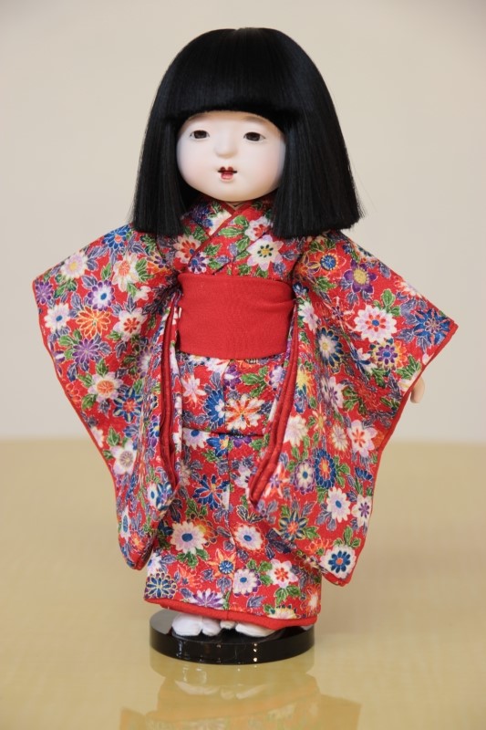 味岡映水作 ミニ5号 市松人形 (126)】約26センチ | 味岡人形ショッピング