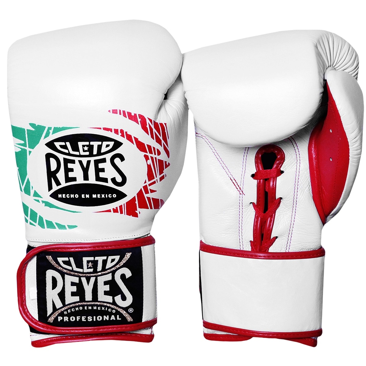 Cleto Reyes Lace Up Hook and Loop Hybrid Boxing Gloves - Mexican