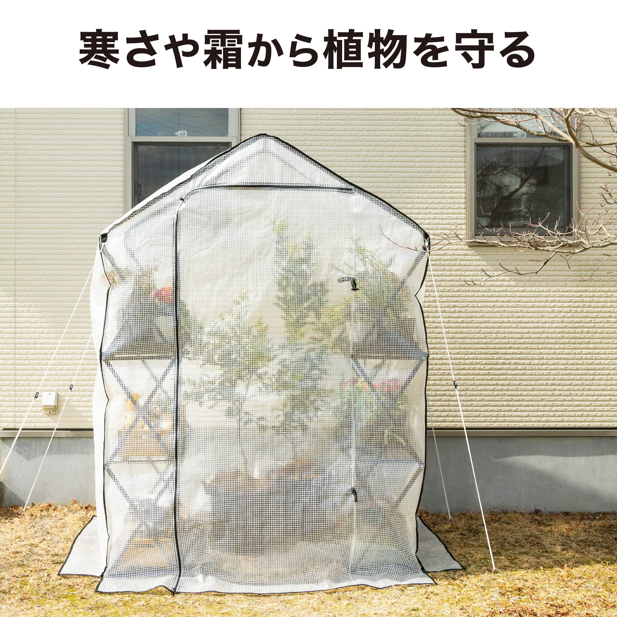 ウォークイン 折りたたみ温室 大型 /A: 温室 | タカショー ホームユース