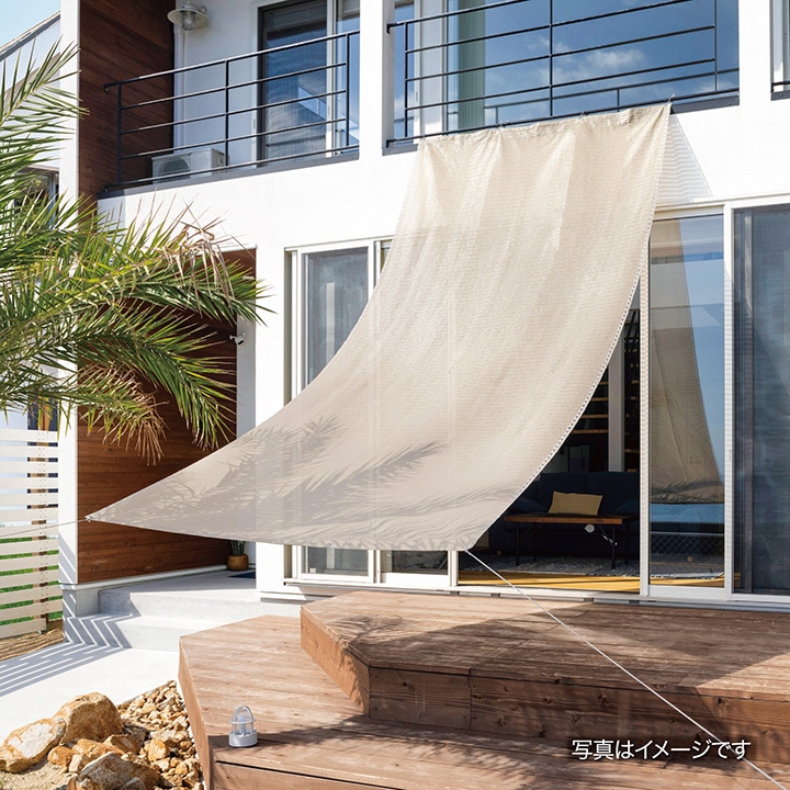 クールシェード エアー 1.8×4m グレー /A(グレー): シェード