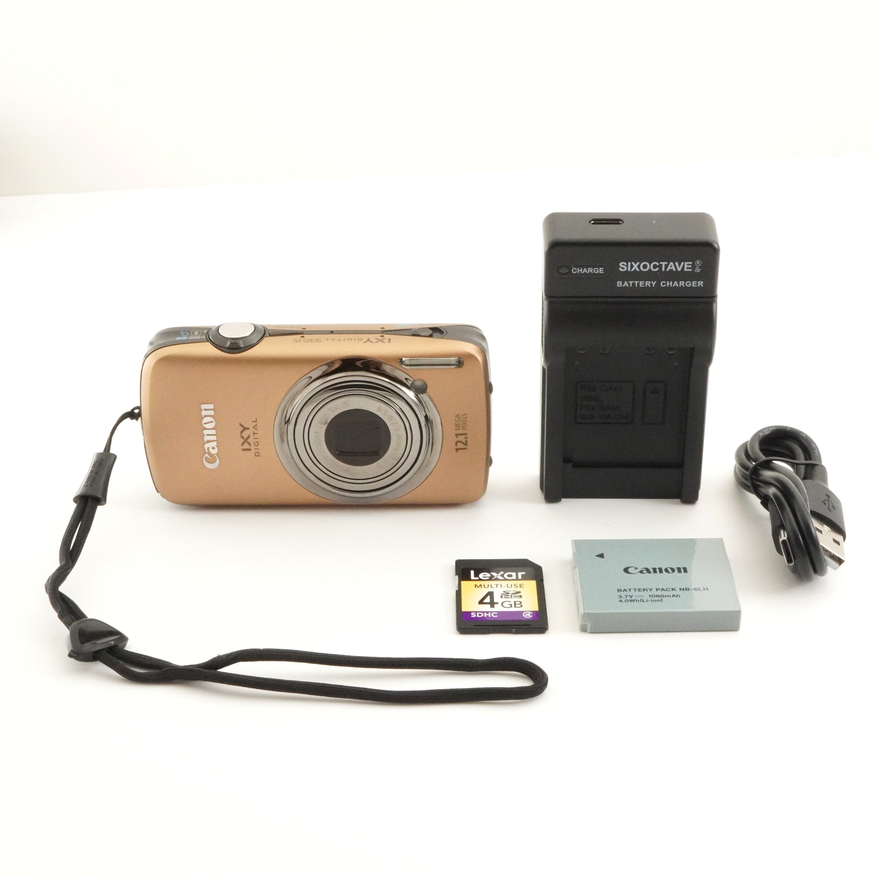 Canon IXY DIGITAL 930 IS Gold With 4GB SDHC Card Digital Camera
