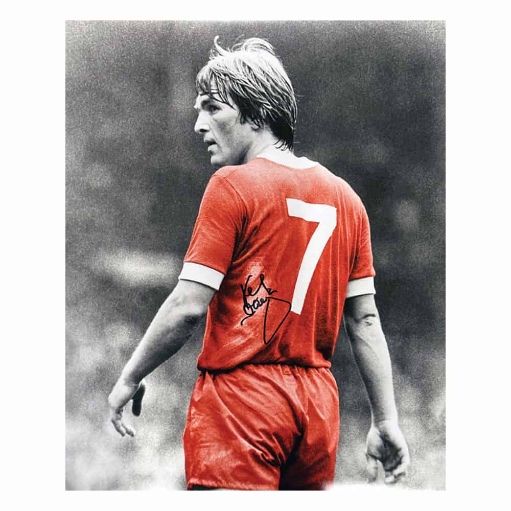 ケニー・ダルグリッシュのサイン入りリバプール 16×20 写真