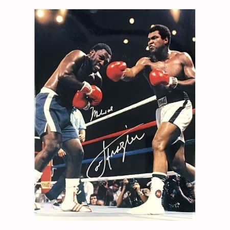 モハメド・アリとジョー・フレージャーの直筆サイン入り16×20写真