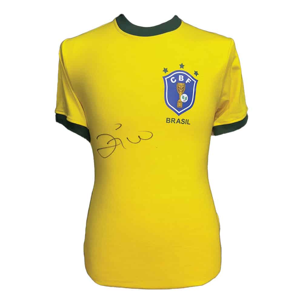 Zico signed Brazil 1982 shirt - All Star Signings
