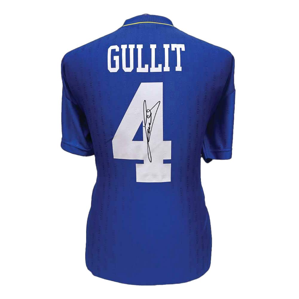 ルート・フリットがチェルシー 1997 FA カップ決勝ユニフォームに署名