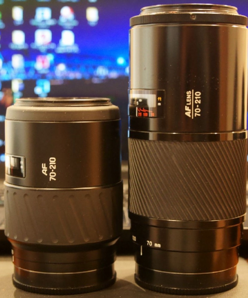 MINOLTA AF ZOOM 70-210mm F3.5-4.5 「茶筒」の後継レンズ | Alpha85の
