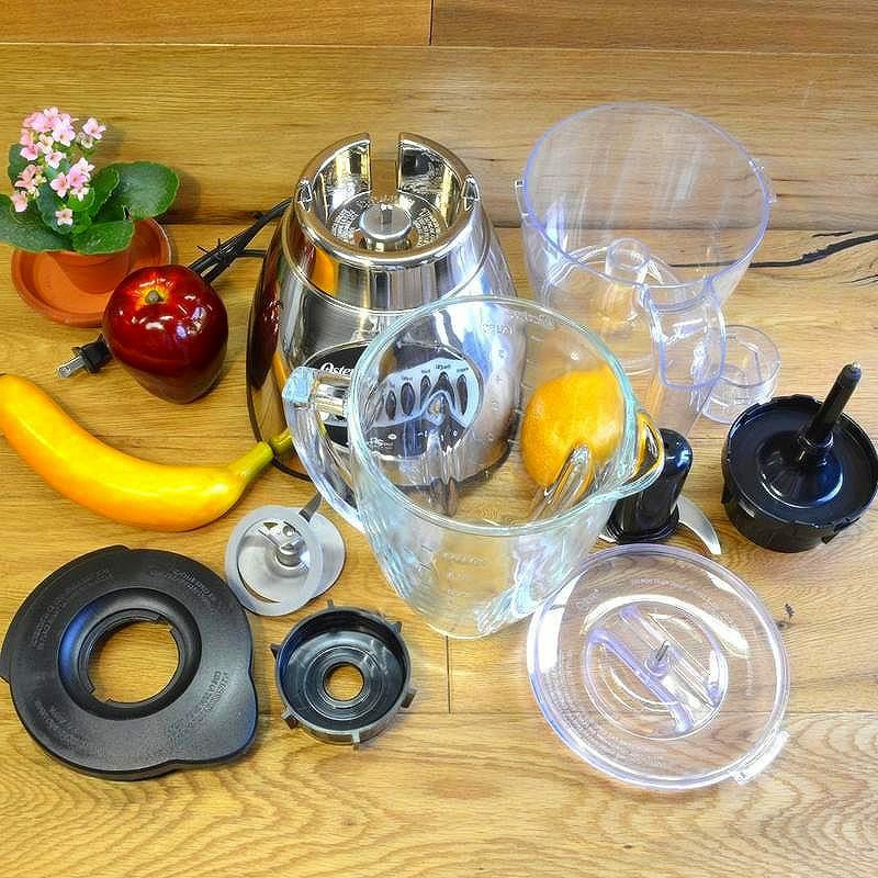 オスター ブレンダー ミキサー 16スピード 4枚刃 ラウンド型 ガラス