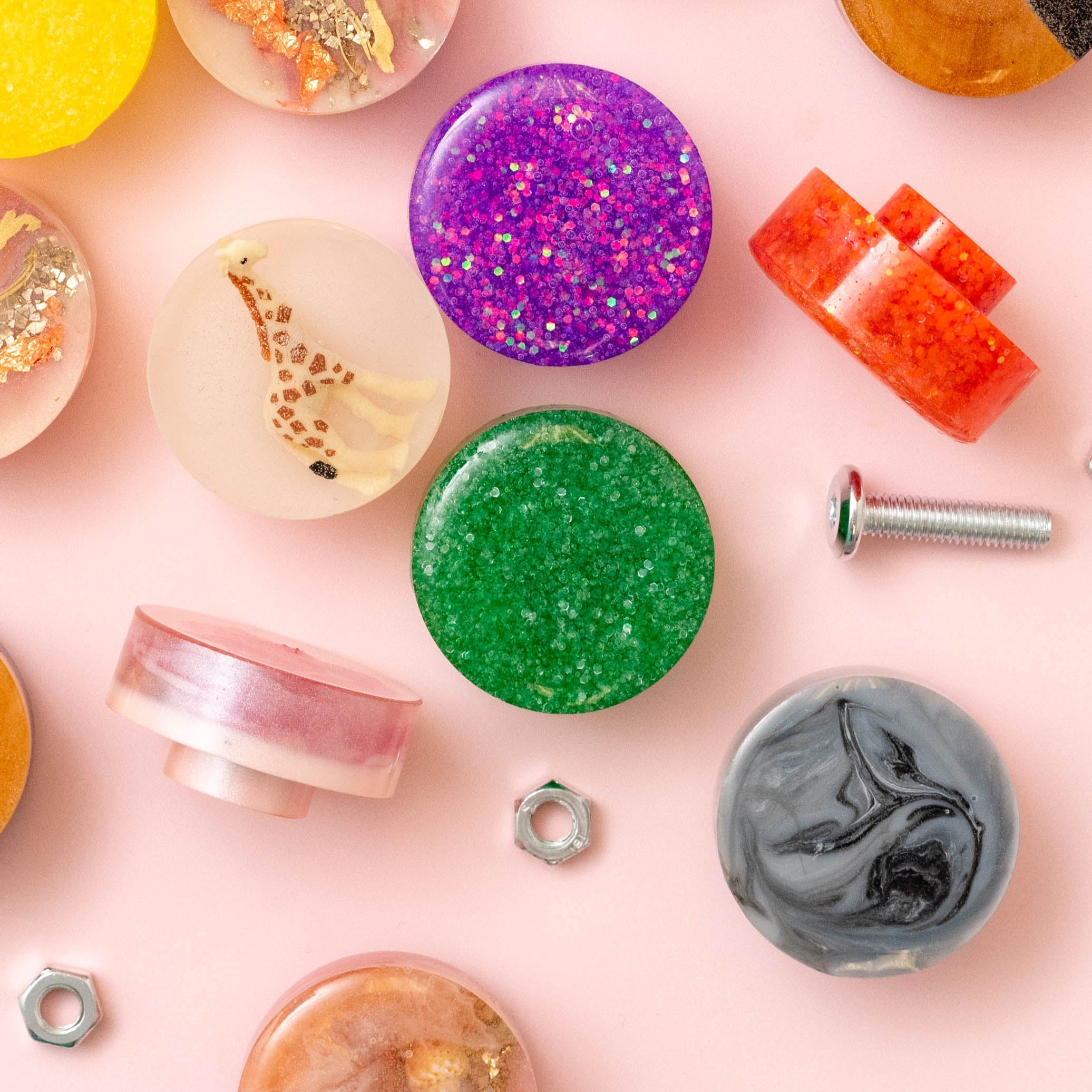 Color Pour Drawer Knob Resin Mold – American Crafts