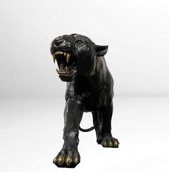 Standing Black Panther ~ Jumbo - American Bronzes