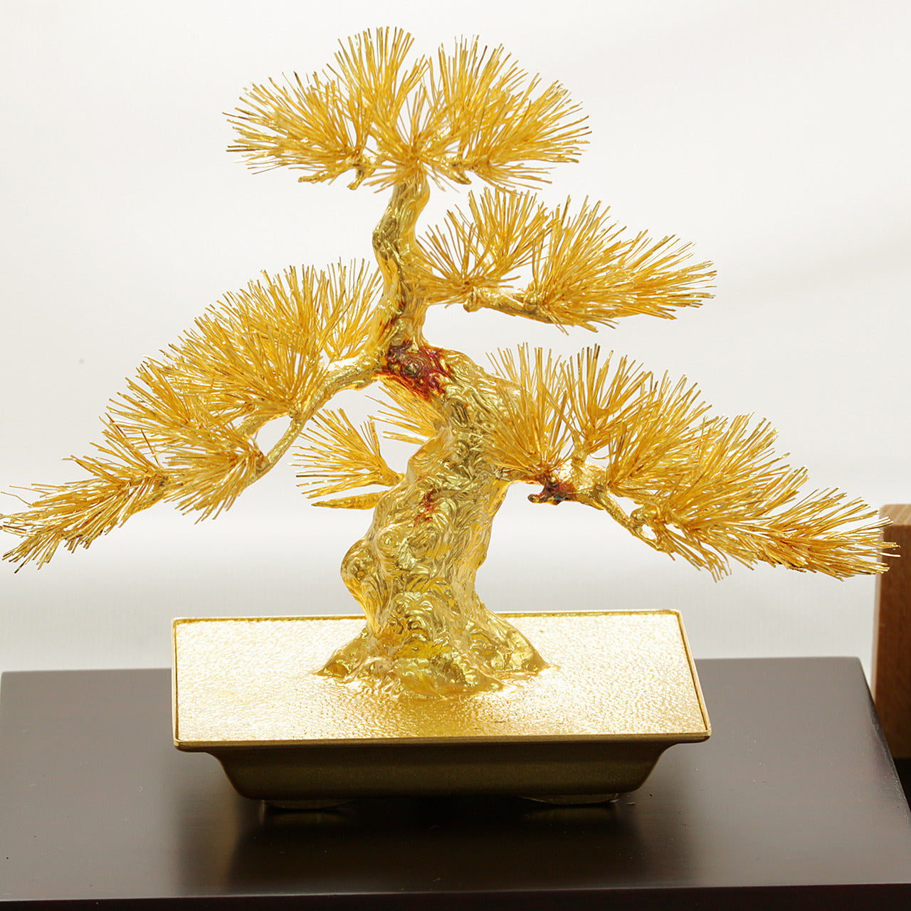 純金製 【 光則 】盆栽「 松 」 置物 24金 24K – アメイジング工房