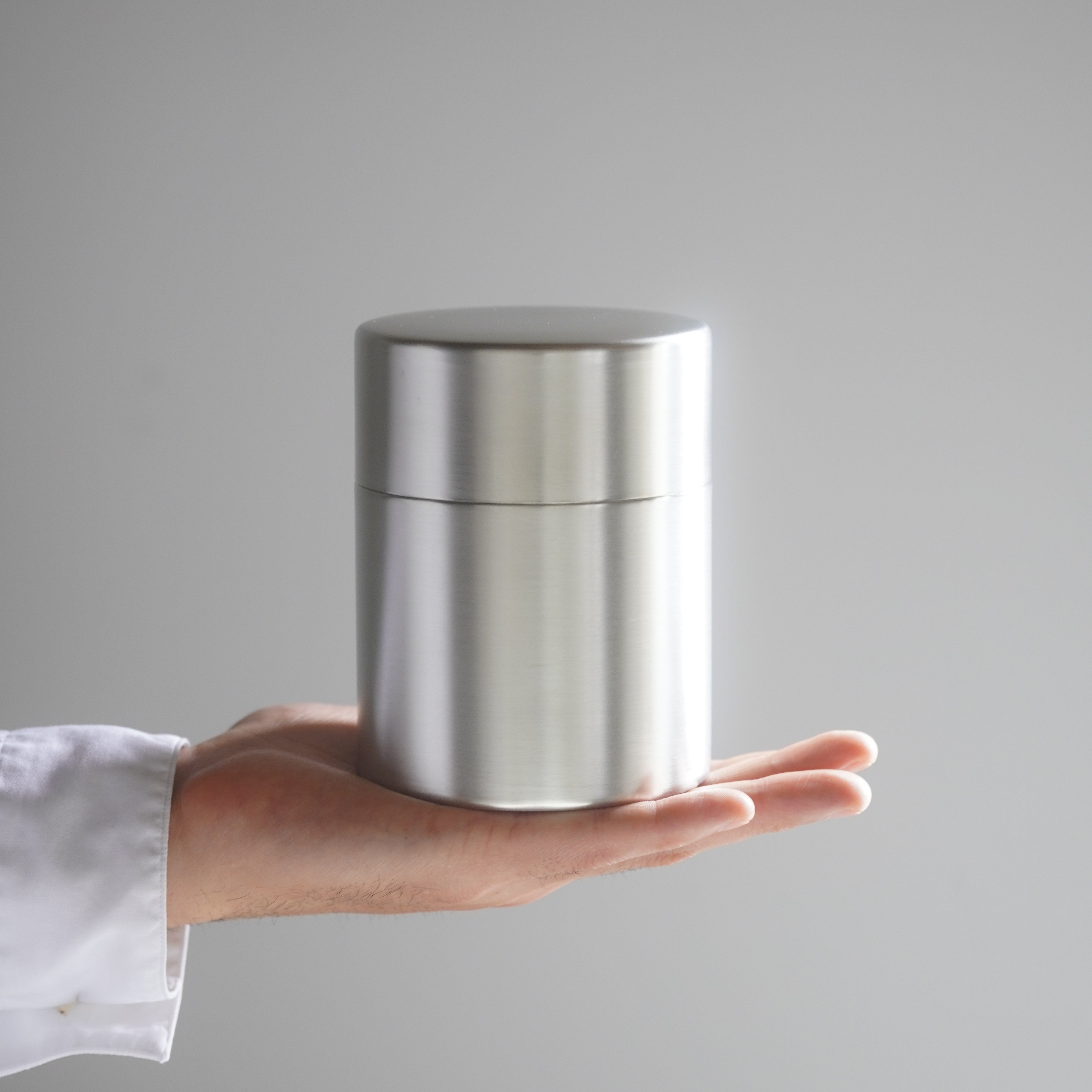 茶筒 大 錫めっき | 東屋 – amanai