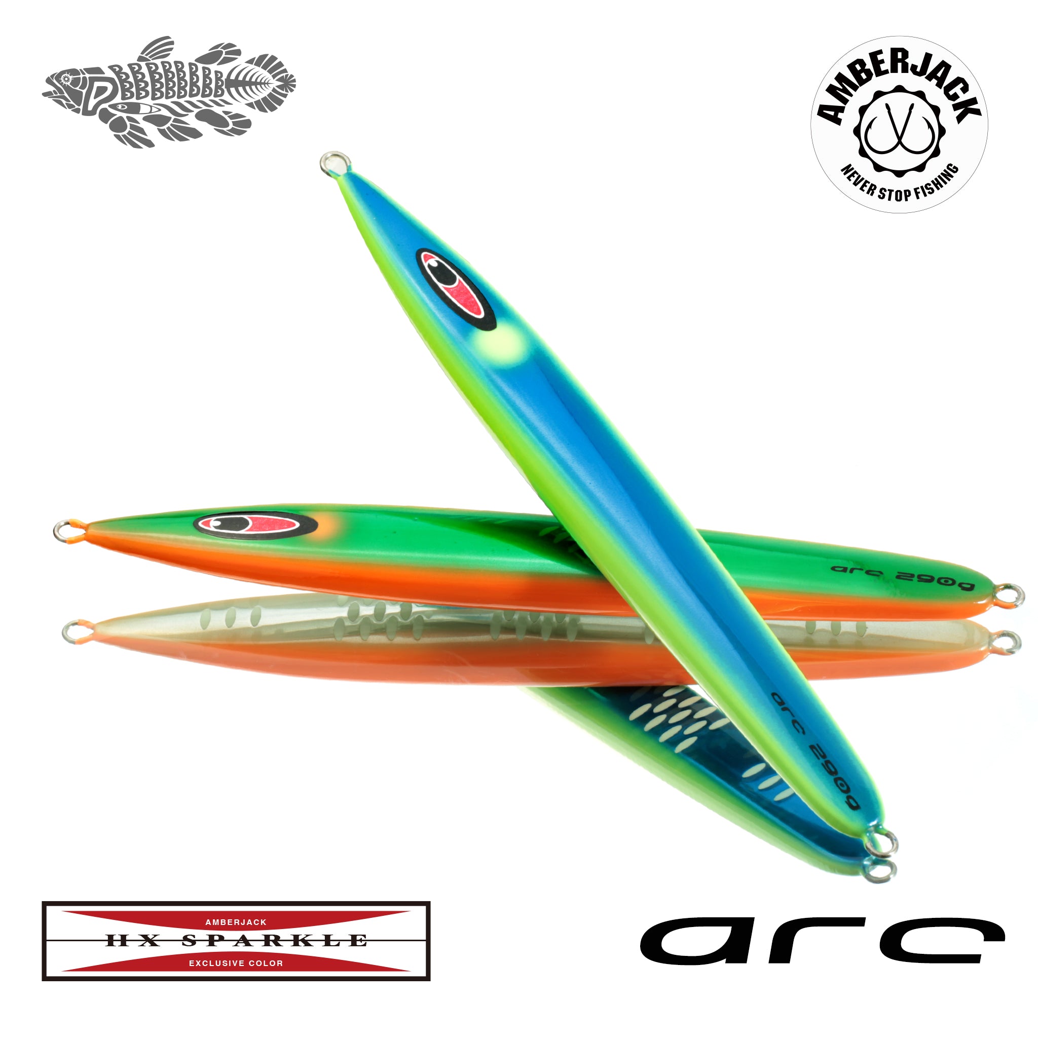 アーク HX アルミエッジチャート裏ゼブラオーバル シーフロア