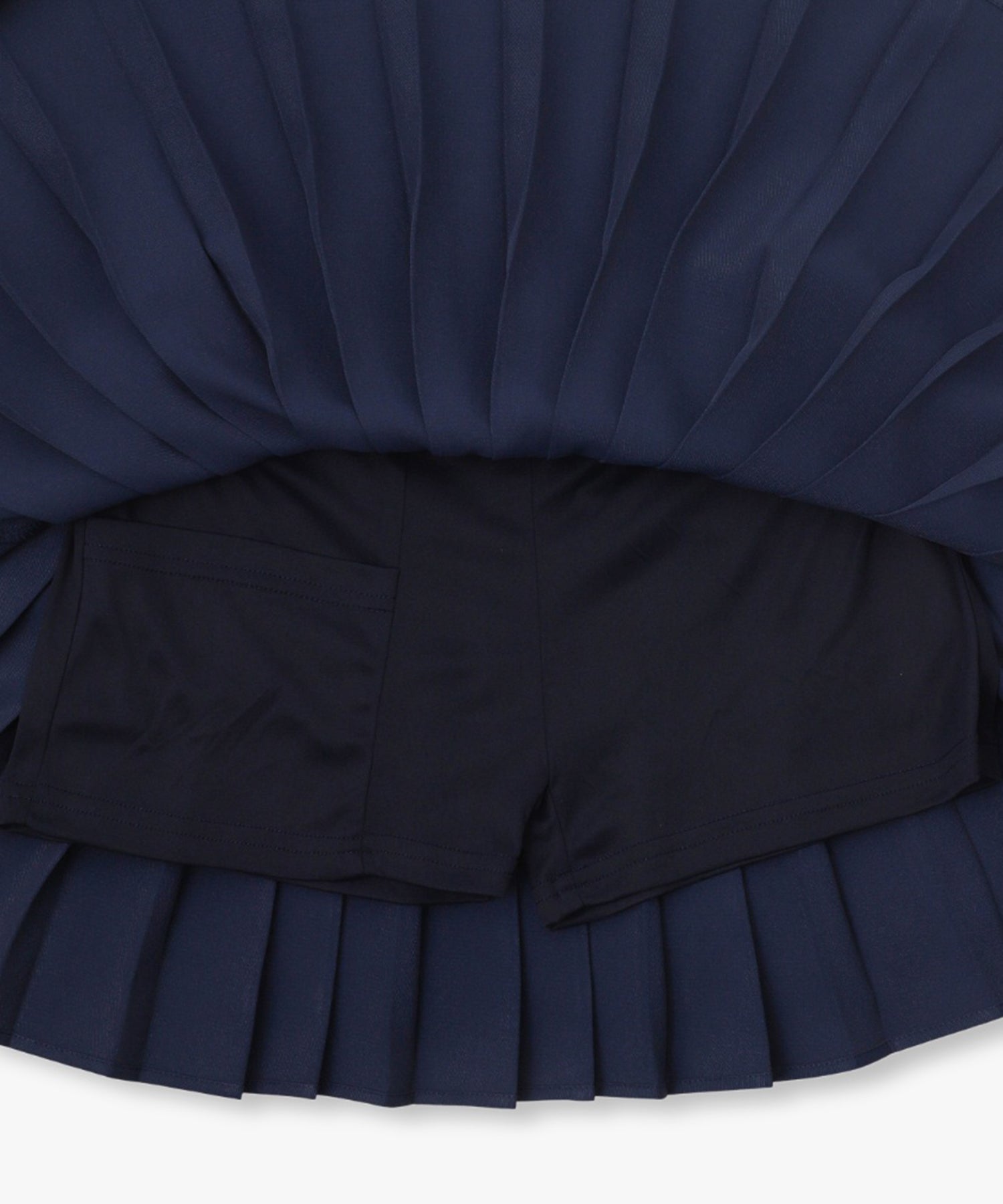 NYC”ロゴバンドインナーパンツプリーツミニスカート – ANNA SUI NYC