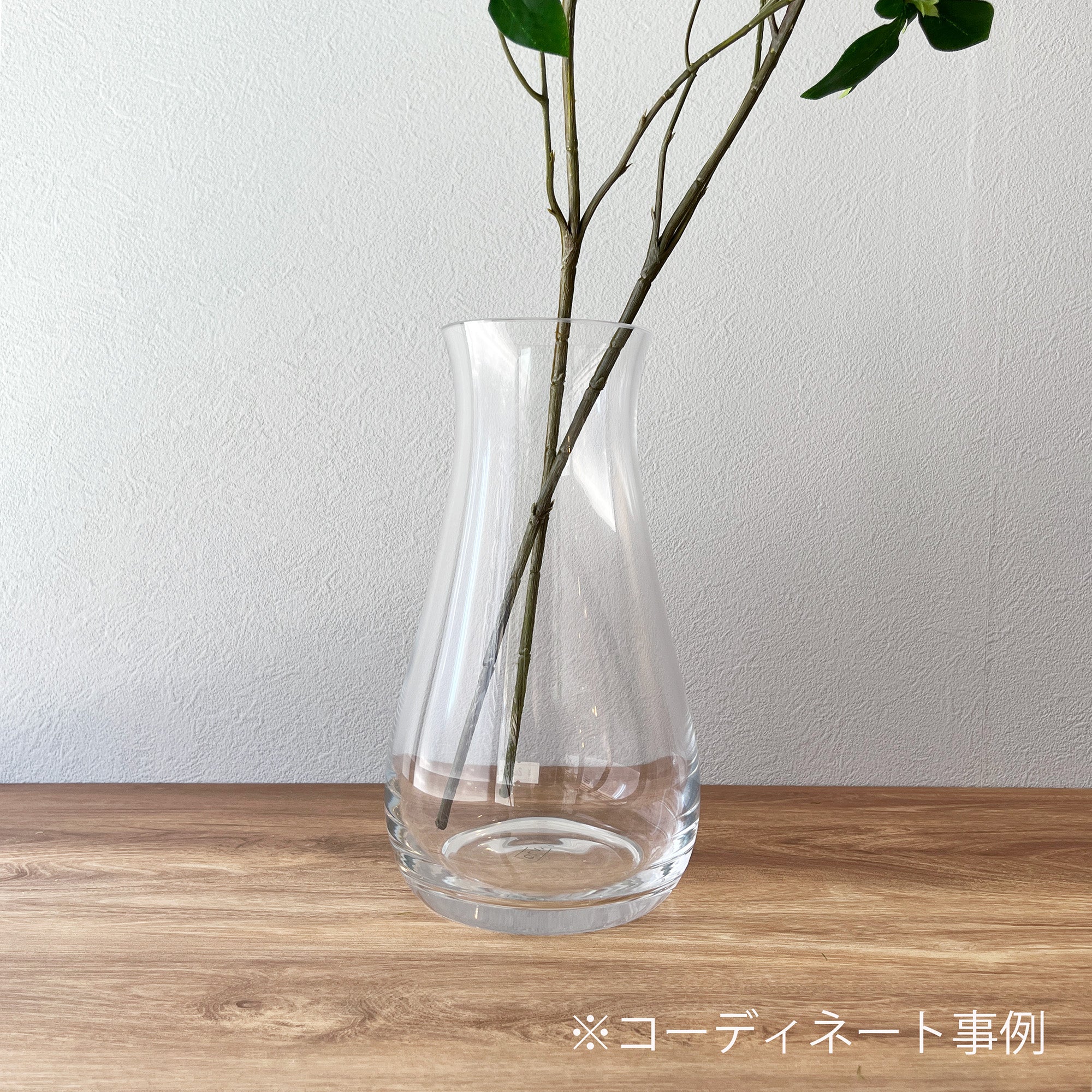 ガラス花瓶 しずく型 高さ25cm - フェイクグリーン専用通販サイト