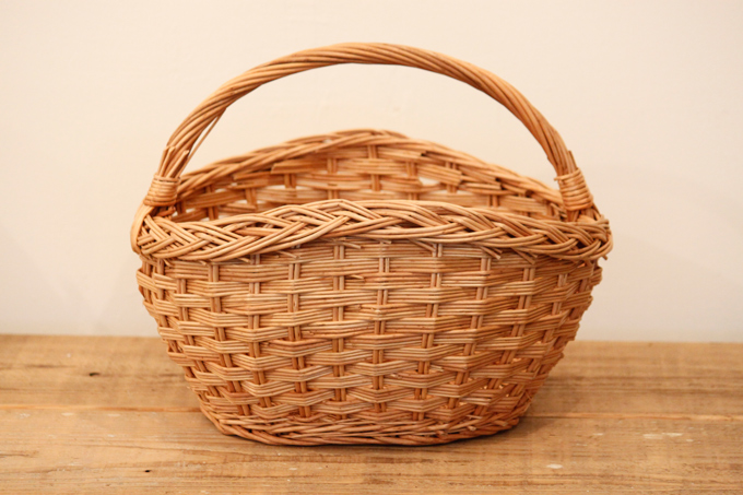 ウィッカーバスケット ナチュラル カントリー かご かわいい 天然素材