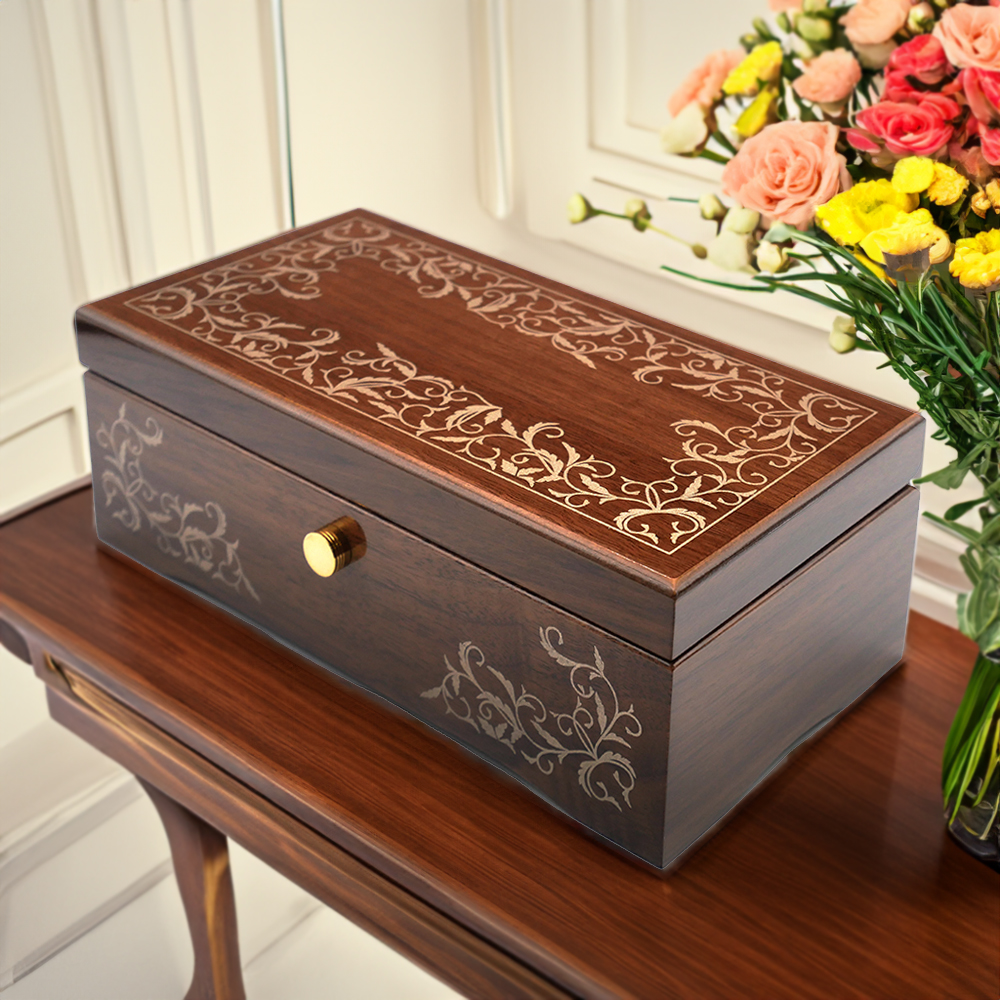 ニデック オルゴール 50弁 オルフェウス ウォールナット鏡面仕上