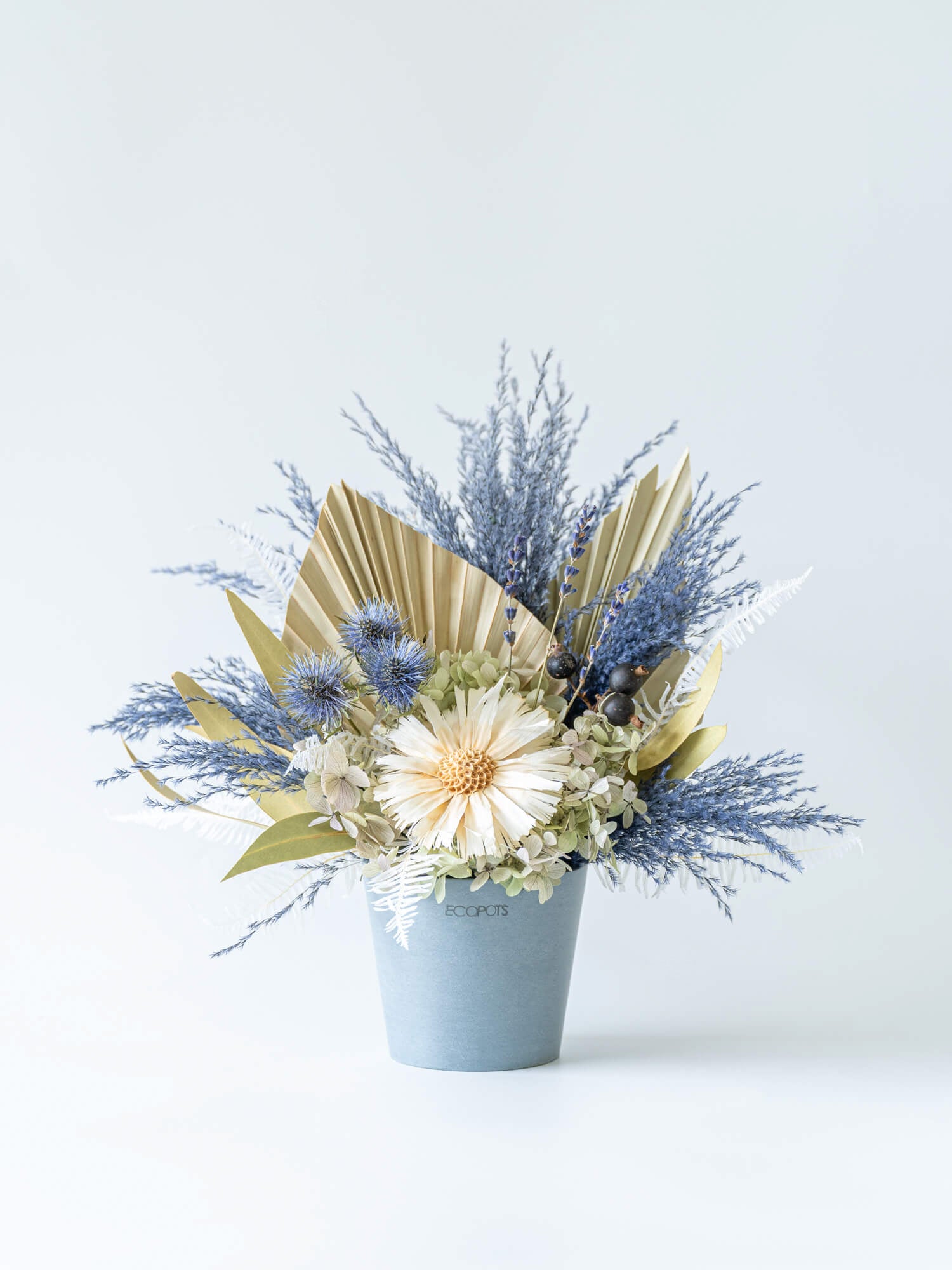 ドライフラワー器アレンジ - ブルー - | お花の通販AND PLANTS (アンド