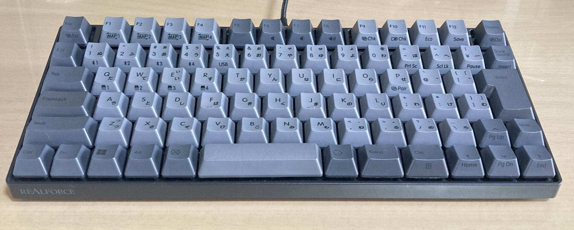 REALFORCE RC1 JIS配列 キー荷重45g レビュー 仕事用有線接続
