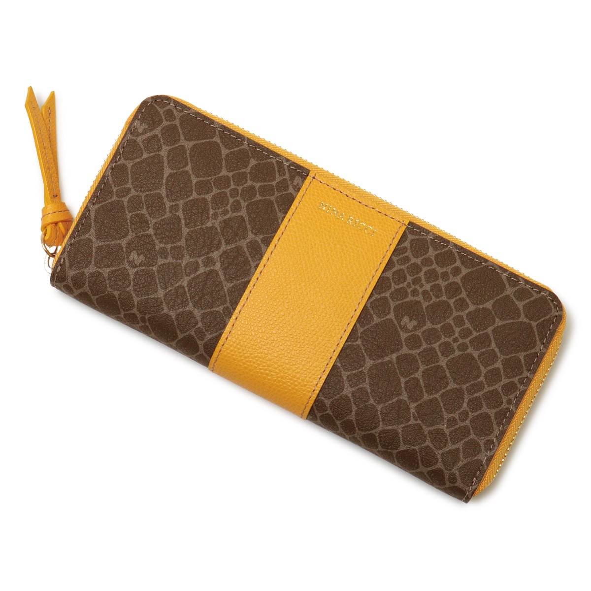 NINARICCI ニナリッチ 長財布 ラウンドファスナー 85-8004 グレイン