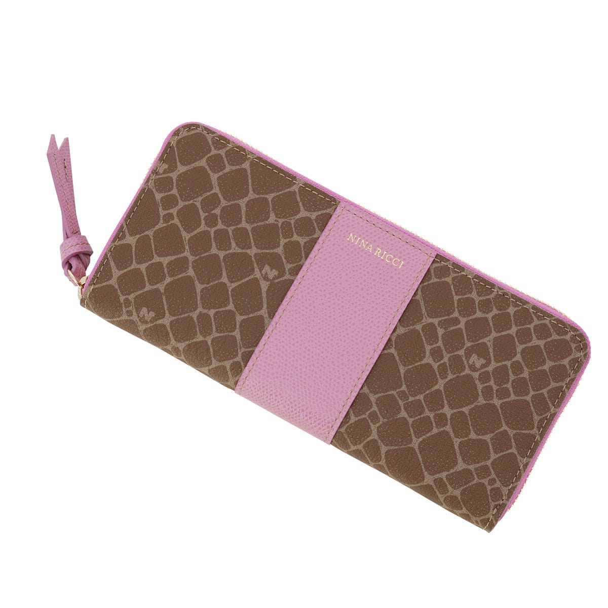 NINARICCI ニナリッチ 長財布 ラウンドファスナー 85-8004 グレイン