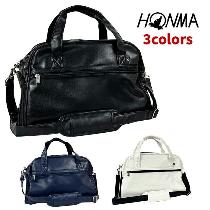 本間 ゴルフ 25 BB12532 ベーシック ボストン バッグ ホワイト