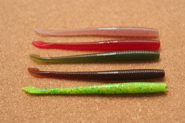 ゲーリーヤマモト カットテール4 ウォーターメロン/ブラックレッドF 8