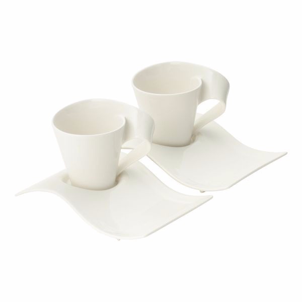 ビレロイ&ボッホ ニューウェイブカフェペアスモールマグ&プラターM