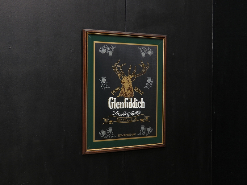ビンテージパブミラー スコッチウイスキー グレンフィディック（2月15
