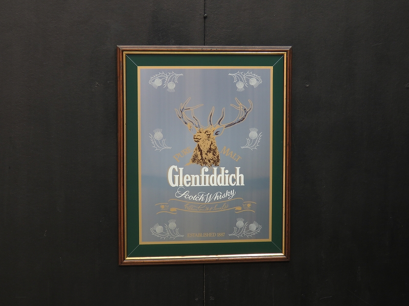 ビンテージパブミラー スコッチウイスキー グレンフィディック（2月15