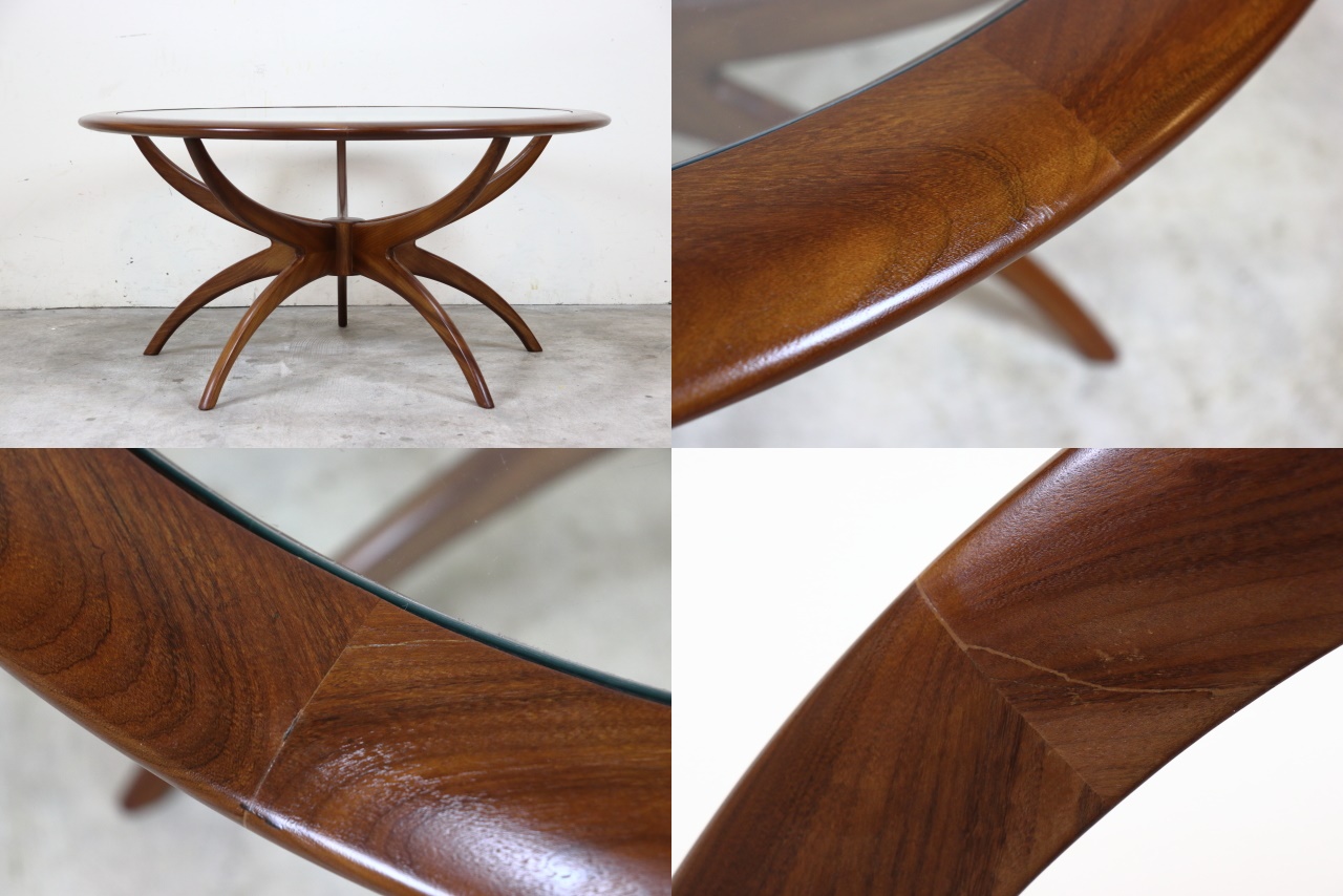 G-PLAN ジープラン スパイダーテーブル ガラストップ コーヒーテーブル