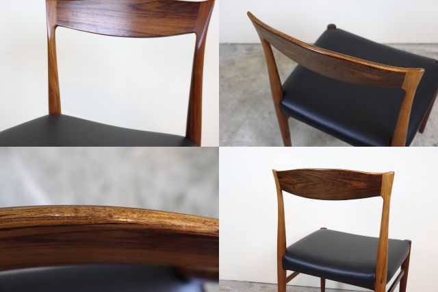 ダイニングチェア デンマーク 北欧 ローズウッド け66-2