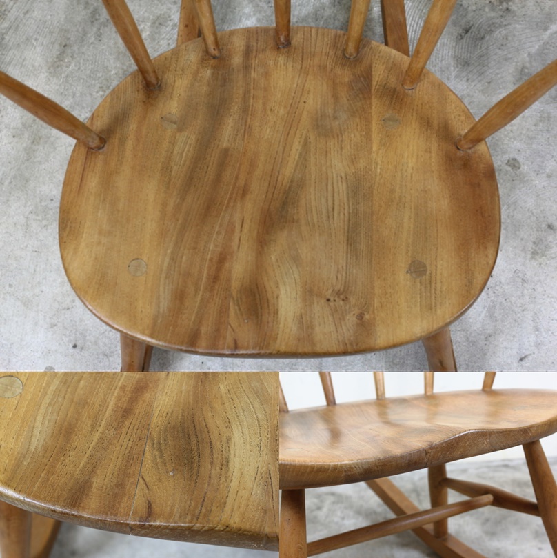 アーコール社 ercol レア カウホーン スモーカーズロッキングチェア す