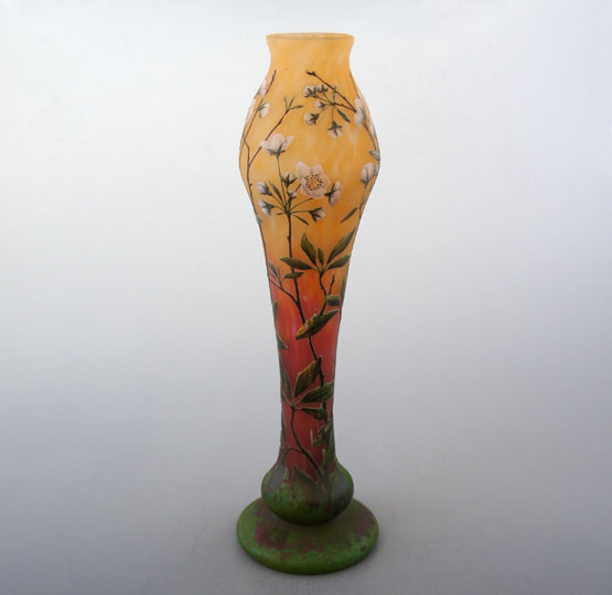 ドーム・ナンシー「梨の花文花瓶」《アンティックかとう》