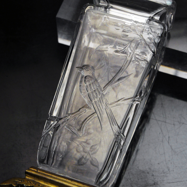 オールドバカラ「ジャポニズム 花鳥文 花瓶」《アンティックかとう》